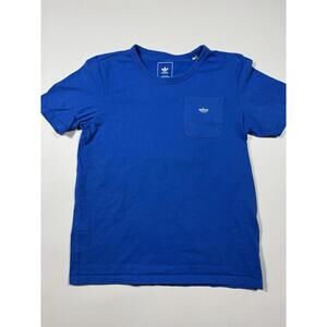 Adidas Originals Skateboarding Pocket T-Shirt Blue Men’s Medium Cotton